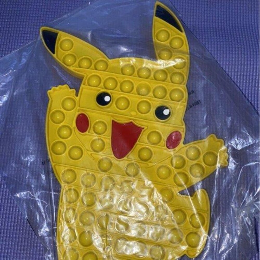 Pokemon Pikachu Toy Big Size Large Pop It 40 cm Special Design Stress Relief